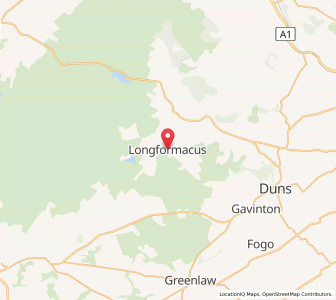 Map of Longformacus, ScotlandScotland