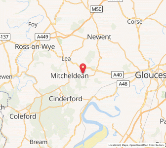 Map of Longhope, EnglandEngland