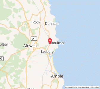Map of Longhoughton, EnglandEngland