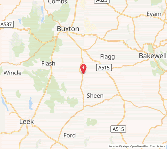 Map of Longnor, EnglandEngland