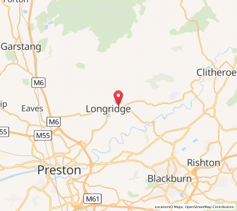 Map of Longridge, EnglandEngland