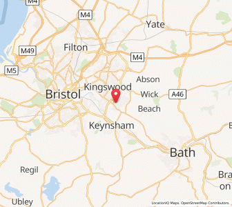 Map of Longwell Green, EnglandEngland