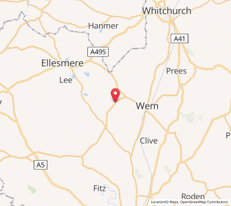 Map of Loppington, EnglandEngland