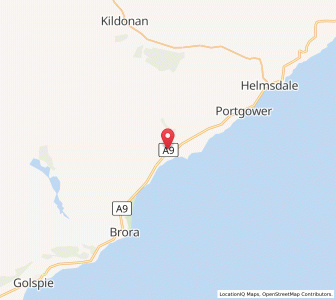 Map of Lothbeg, ScotlandScotland
