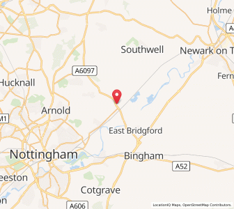 Map of Lowdham, EnglandEngland