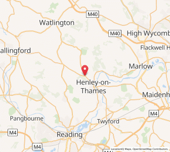 Map of Lower Assendon, EnglandEngland