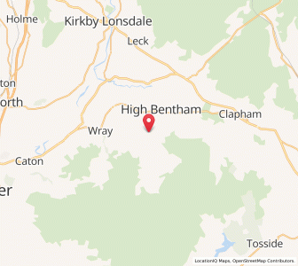 Map of Lower Bentham, EnglandEngland