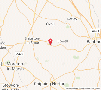 Map of Lower Brailes, EnglandEngland