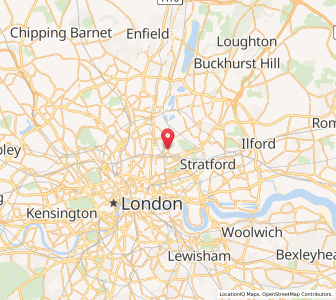 Map of Lower Clapton, EnglandEngland
