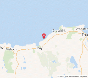 Map of Lower Dounreay, ScotlandScotland