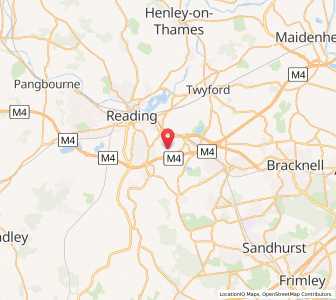 Map of Lower Earley, EnglandEngland