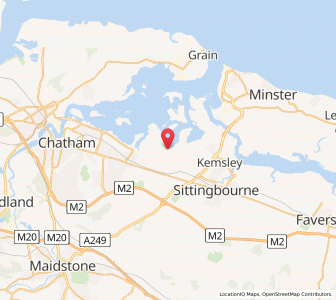 Map of Lower Halstow, EnglandEngland