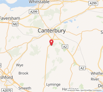 Map of Lower Hardres, EnglandEngland