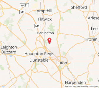 Map of Lower Sundon, EnglandEngland