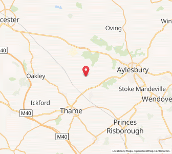 Map of Lower Winchendon, EnglandEngland