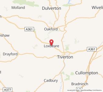 Map of Loxbear, EnglandEngland
