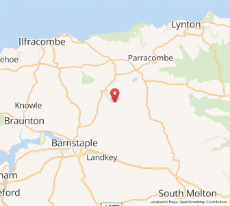 Map of Loxhore, EnglandEngland