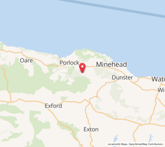 Map of Luccombe, EnglandEngland