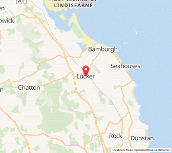 Map of Lucker, EnglandEngland