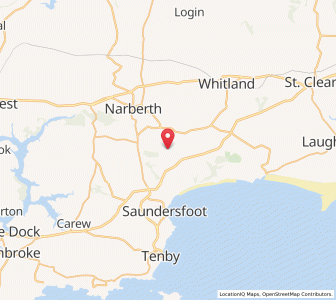 Map of Ludchurch, WalesWales