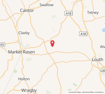 Map of Ludford Parva, EnglandEngland