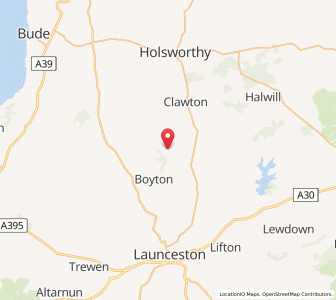 Map of Luffincott, EnglandEngland