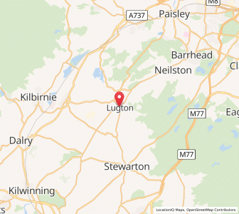 Map of Lugton, ScotlandScotland