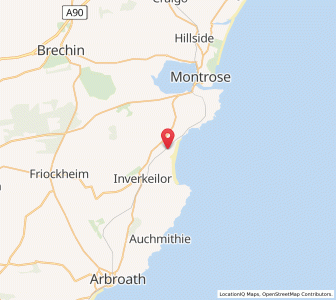Map of Lunan, ScotlandScotland