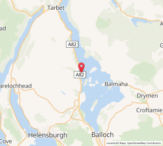 Map of Luss, ScotlandScotland
