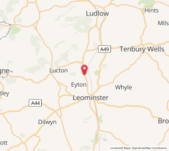 Map of Luston, EnglandEngland