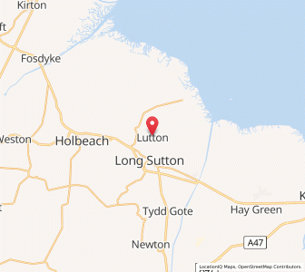Map of Lutton, EnglandEngland