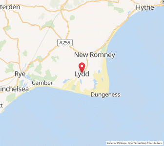 Map of Lydd, EnglandEngland