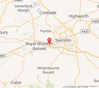 Map of Lydiard Tregoze, EnglandEngland