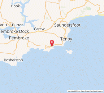 Map of Lydstep, WalesWales