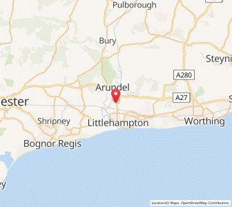 Map of Lyminster, EnglandEngland