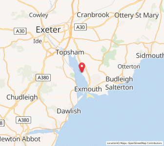 Map of Lympstone, EnglandEngland