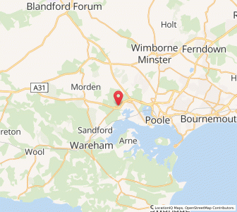 Map of Lytchett Minster, EnglandEngland