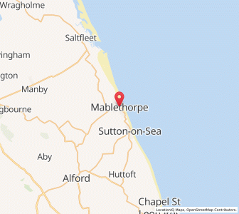 Map of Mablethorpe, EnglandEngland