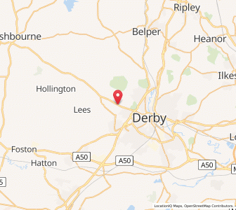 Map of Mackworth, EnglandEngland