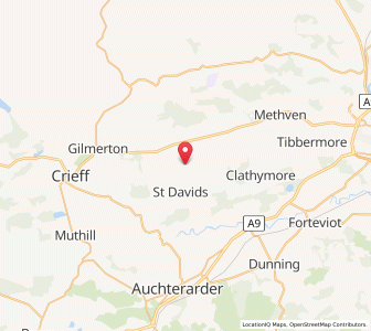 Map of Madderty, ScotlandScotland
