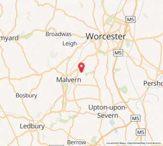 Map of Madresfield, EnglandEngland