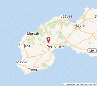 Map of Madron, EnglandEngland