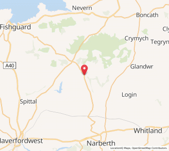 Map of Maenclochog, WalesWales