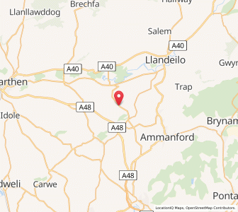 Map of Maesybont, WalesWales