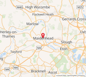 Map of Maidenhead, EnglandEngland