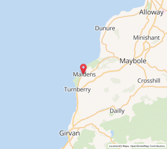 Map of Maidens, ScotlandScotland