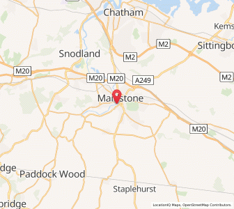 Map of Maidstone, EnglandEngland