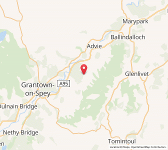 Map of Mains of Dalvey, ScotlandScotland