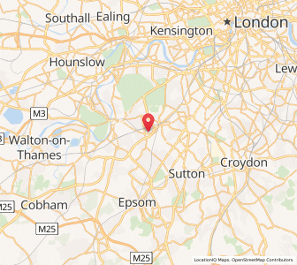 Map of Malden, EnglandEngland