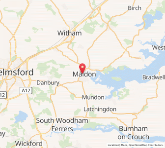 Map of Maldon, EnglandEngland